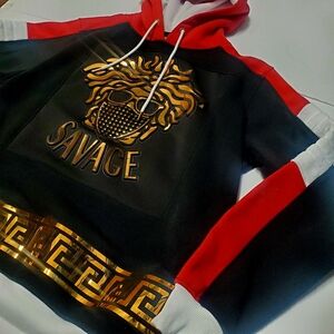 Sabage Hoodie Black And Red